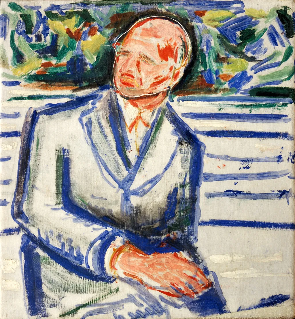 Rolf Hansen, by Edvard Munch, oil, 1943