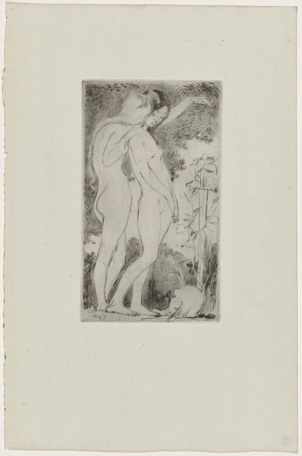 Nymphes, by B.-A. Neuburger, ink, 1895