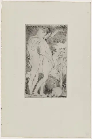 Nymphes, by B.-A. Neuburger, ink, 1895