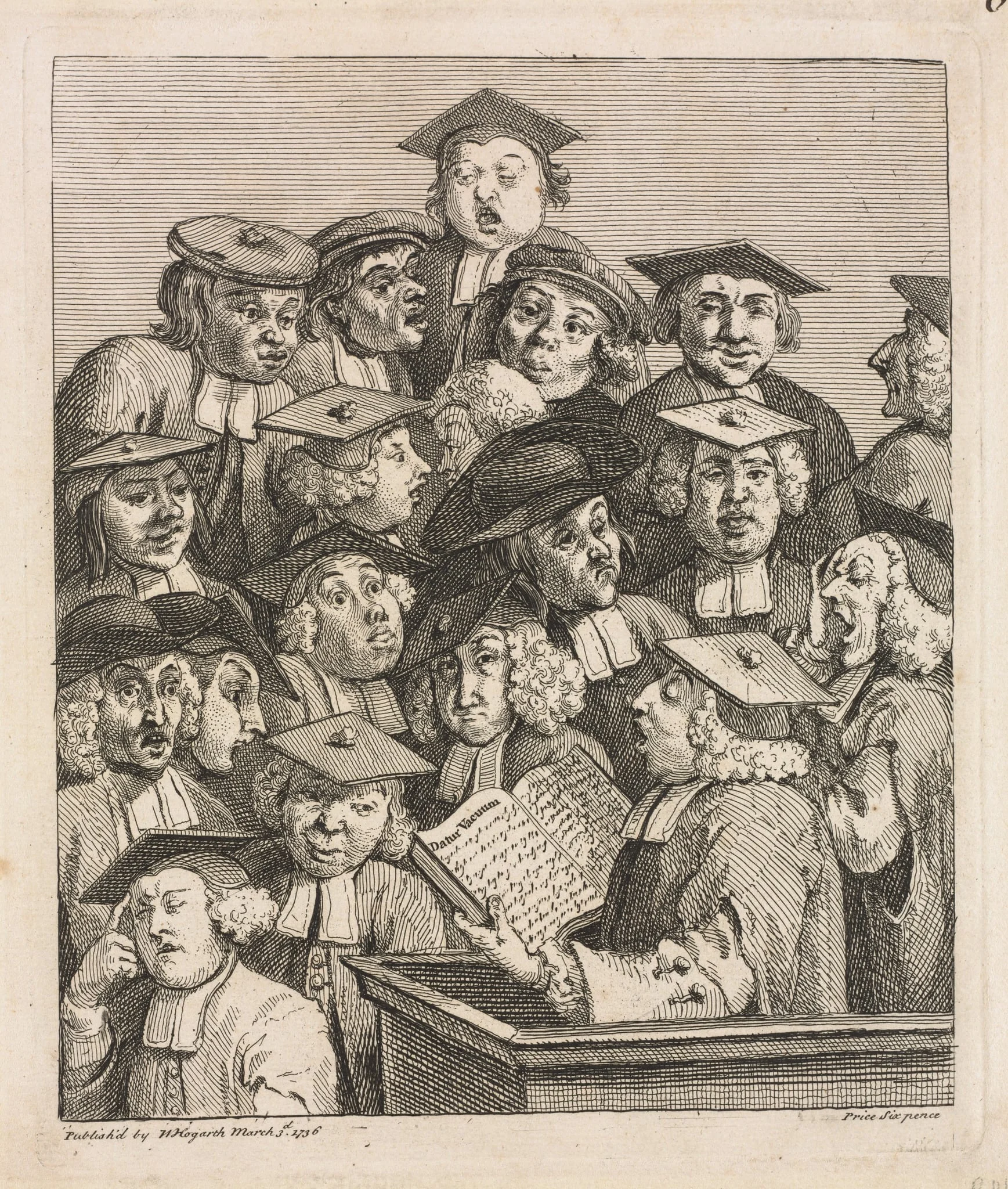 Scholars at a Lecture, detail