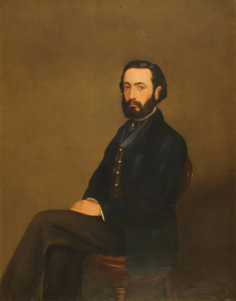 Selbstporträt, by Fermín Rezábal Bustillo, oil, 1850