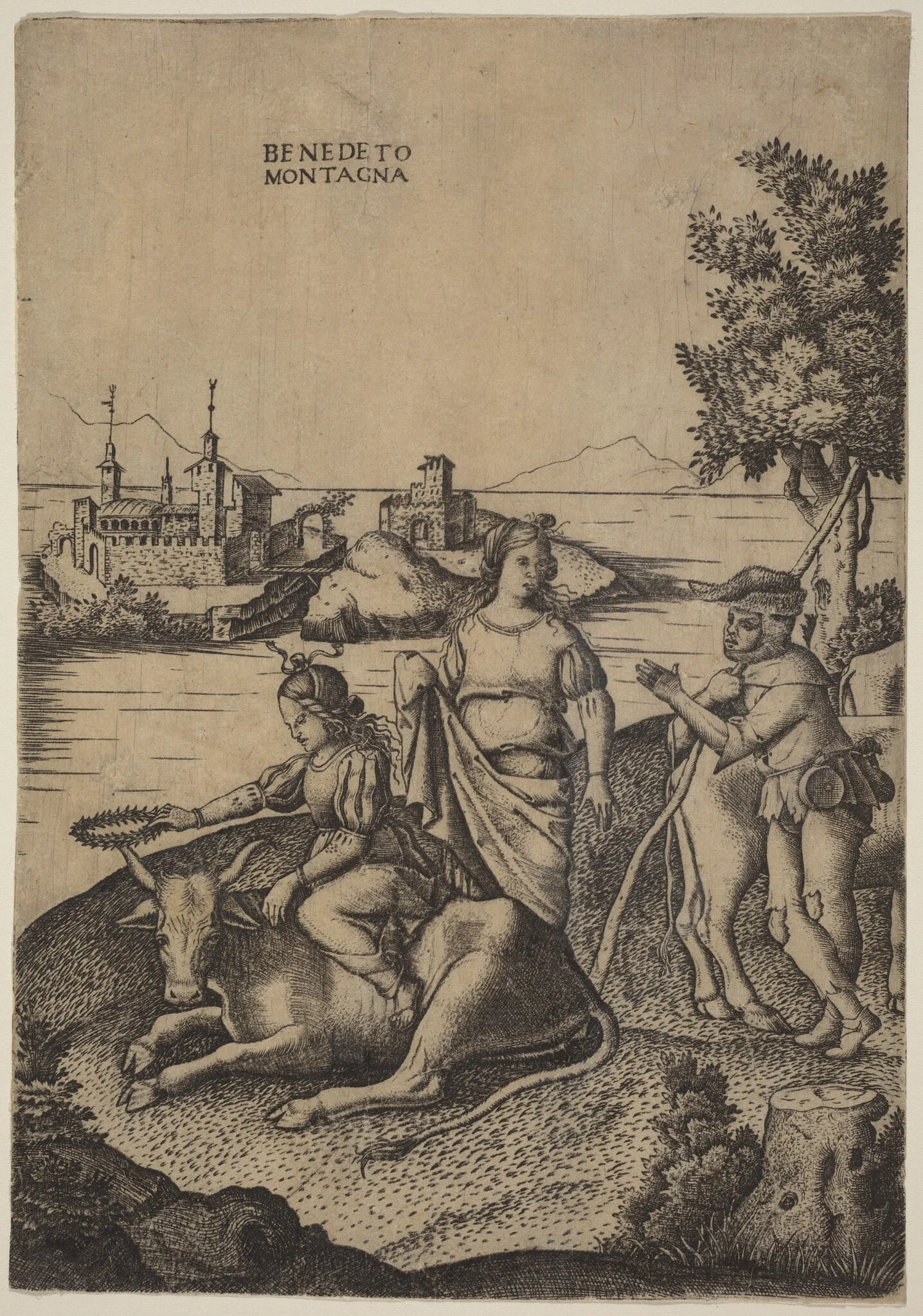 The Rape of Europa, detail