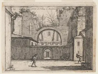 Dictio al Palazo di Madama, by Giovanni Battista Mercati, ink, 1625