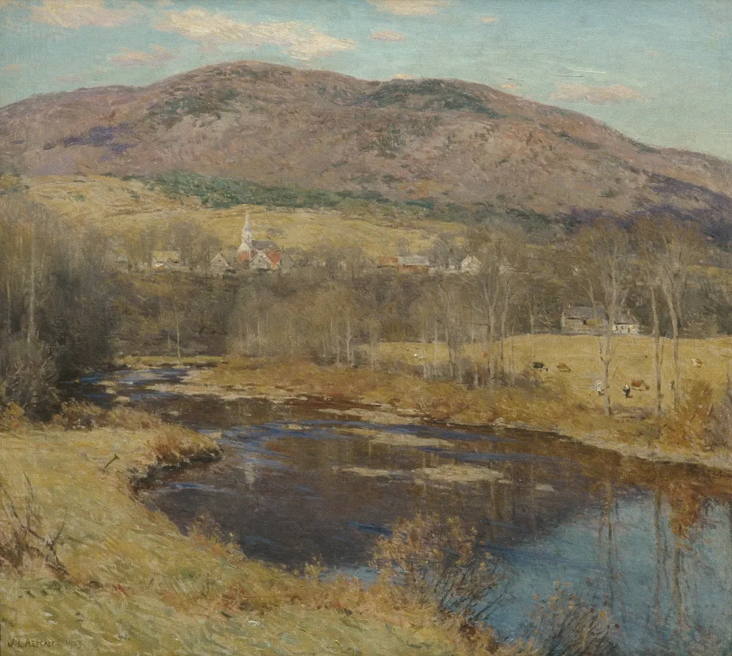 The North Country, by Willard Metcalf, oil, 1923