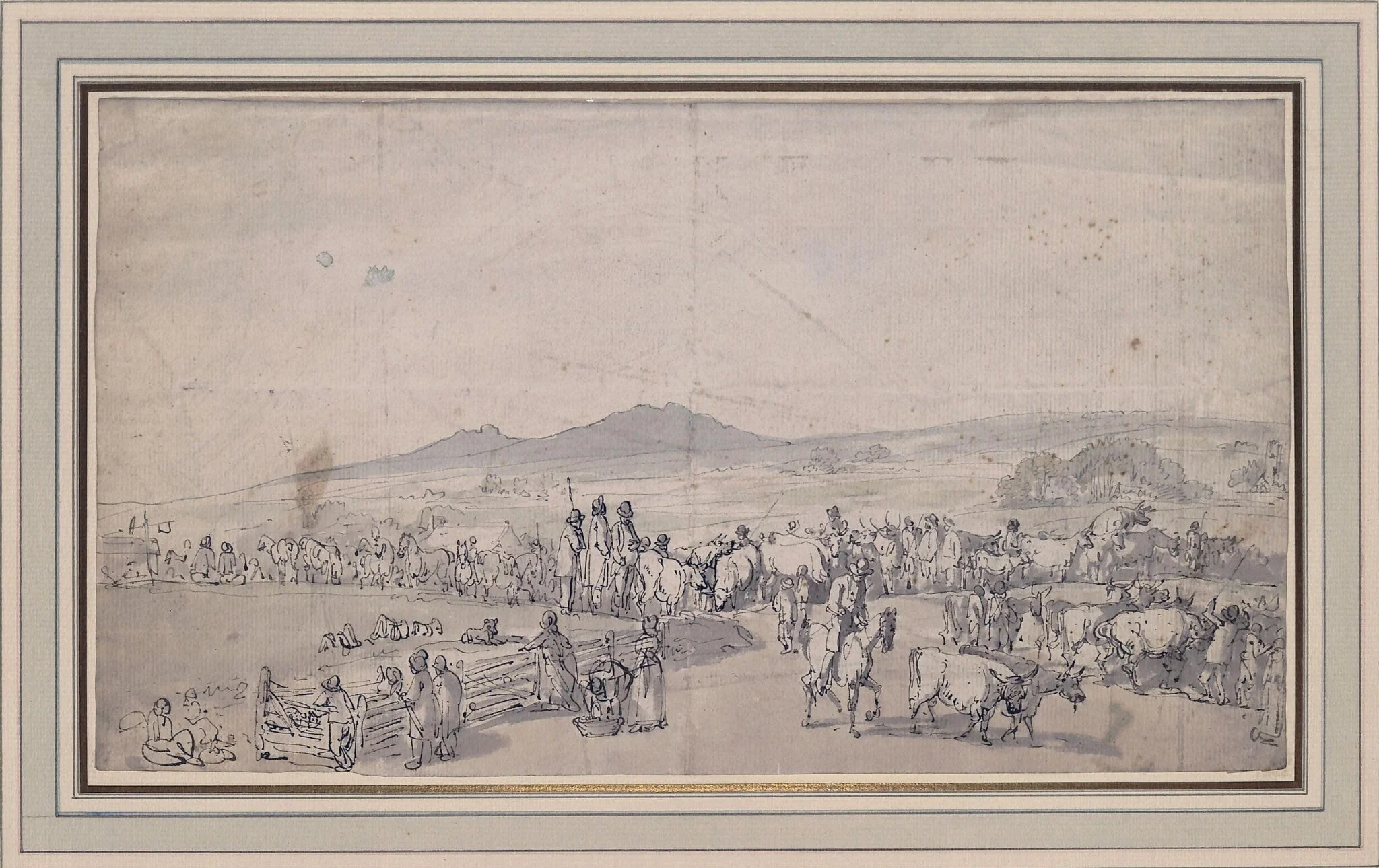 Cattle Market at Router Rocks, Cornwall, detail