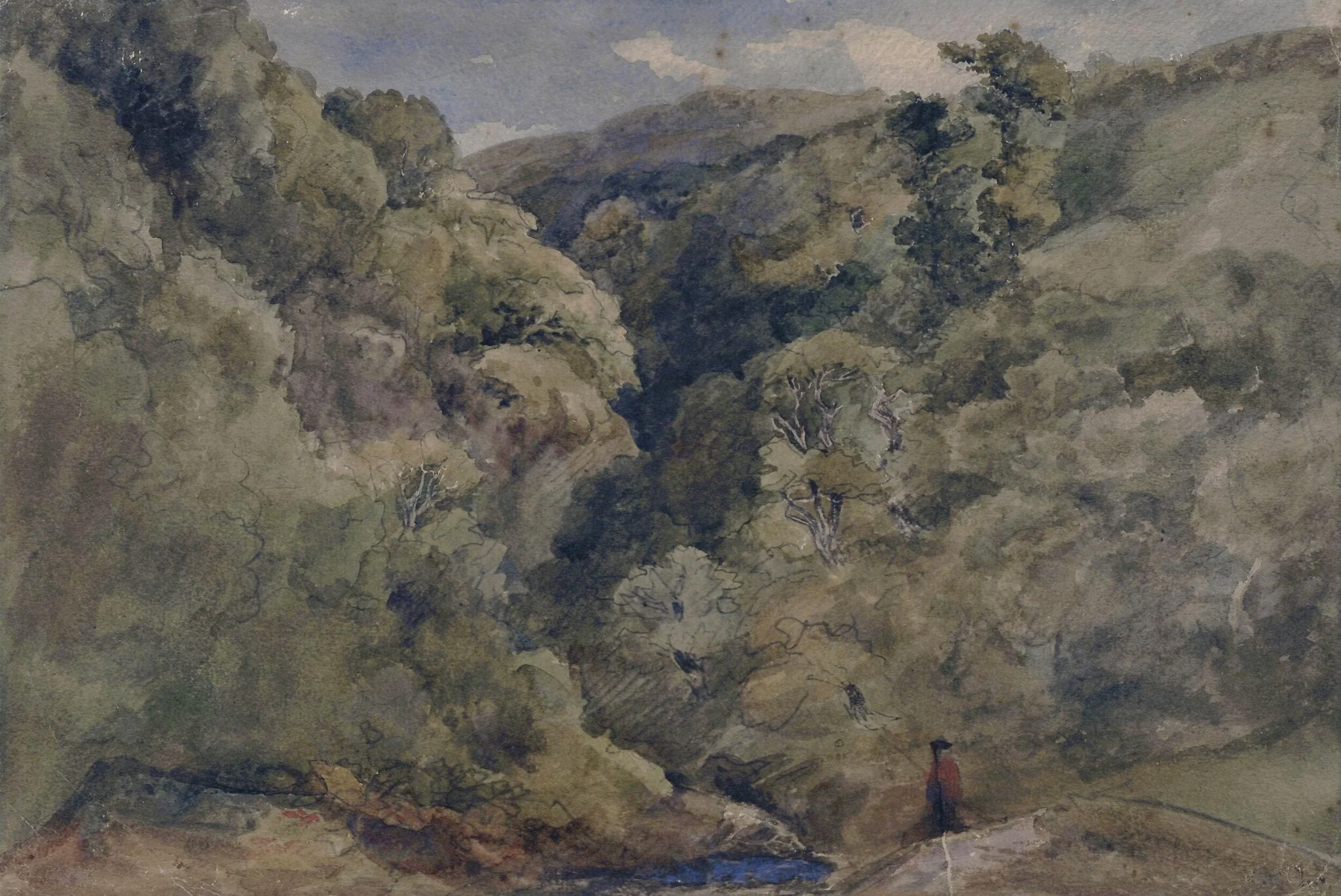 A Mountain Glen, detail