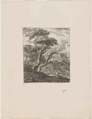 The Two Great Trees, by Joachim Franz Beich, ink, 1712