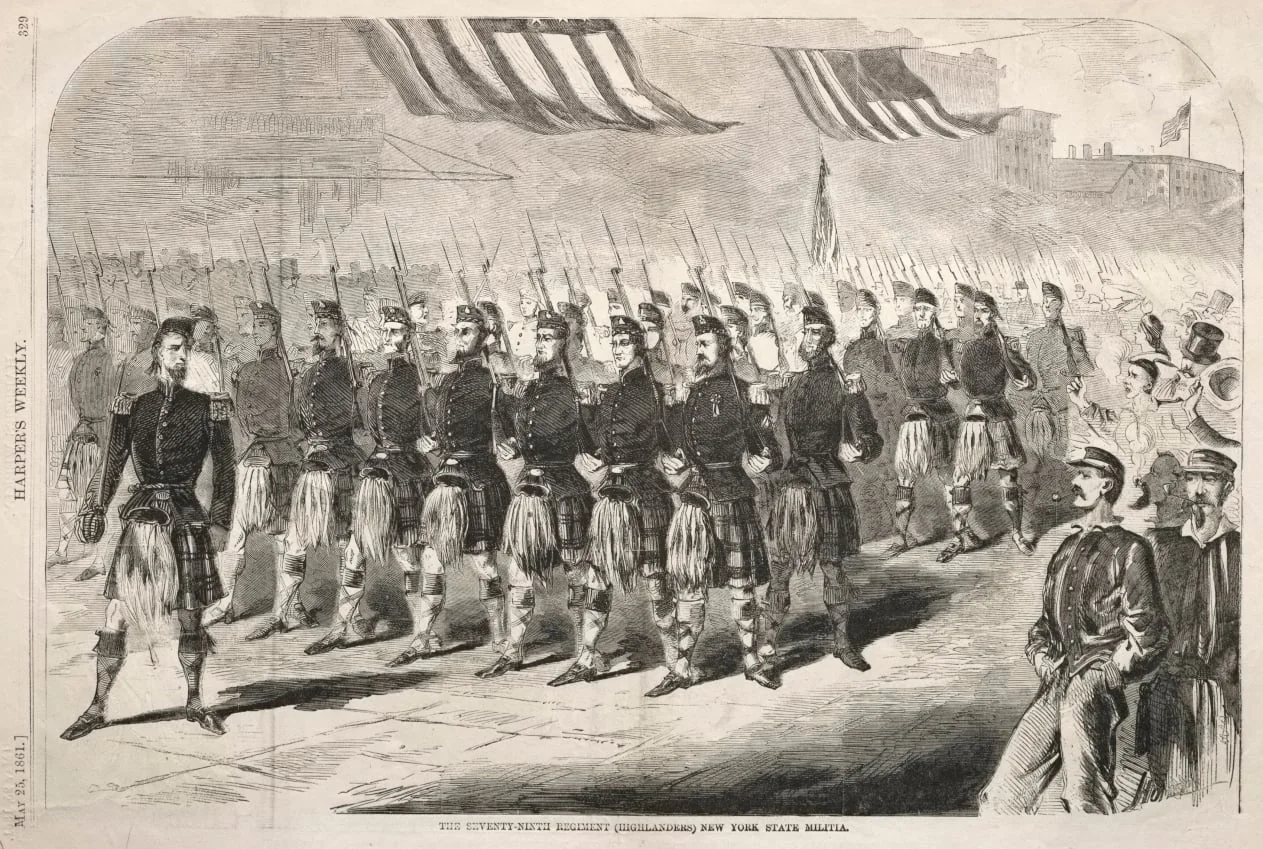 The Seventy-Ninth Regiment (Highlanders) New York State Militia, detail