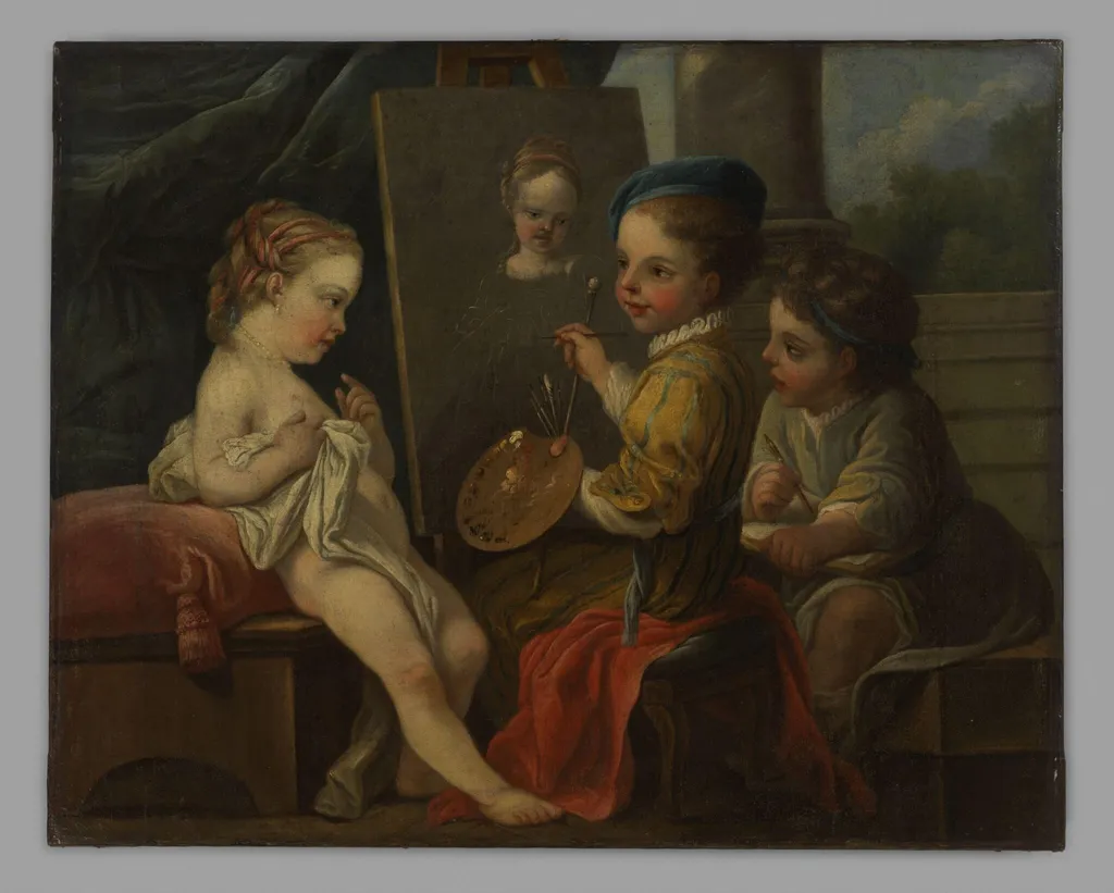 An Allegory of Painting, by Carle Vanloo, oil, 1750