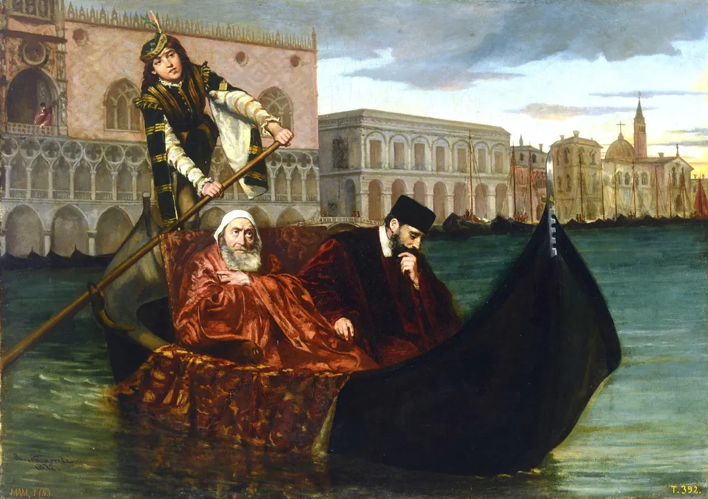 El dux Frari Foscari destituido, by Ricardo María Navarrete Fos, oil, 1872