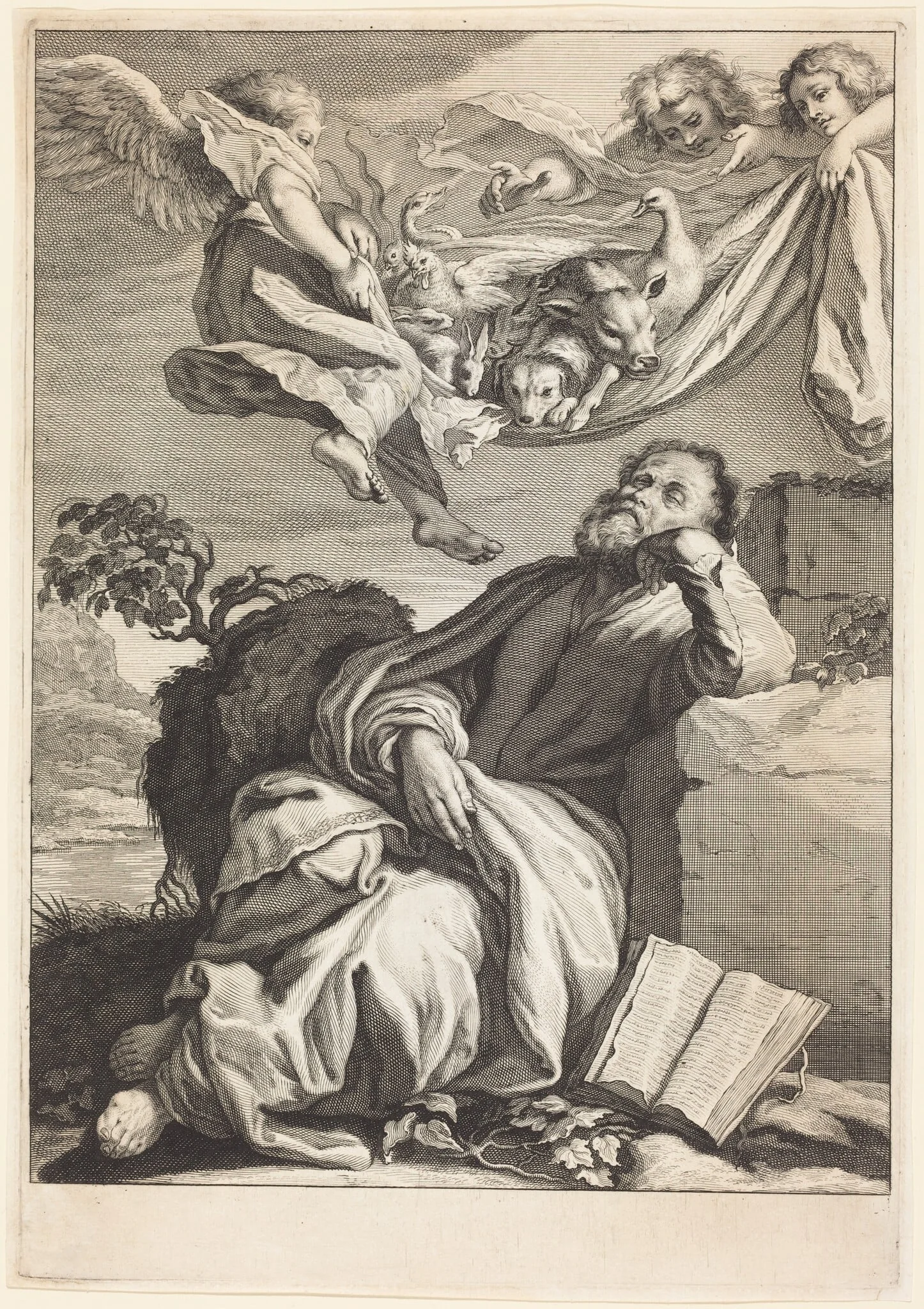 The Dream of Saint Peter, detail