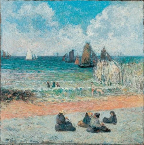 Coast at Dieppe, detail