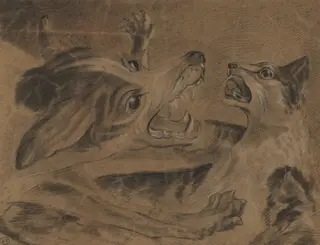 Fighting Animals, by Carle Vernet, 1797
