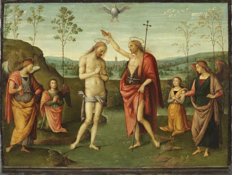 Baptism of Christ, detail