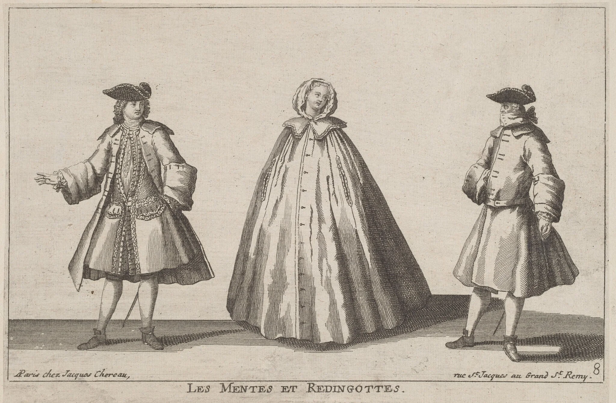 Les Mentes et Redingottes, detail