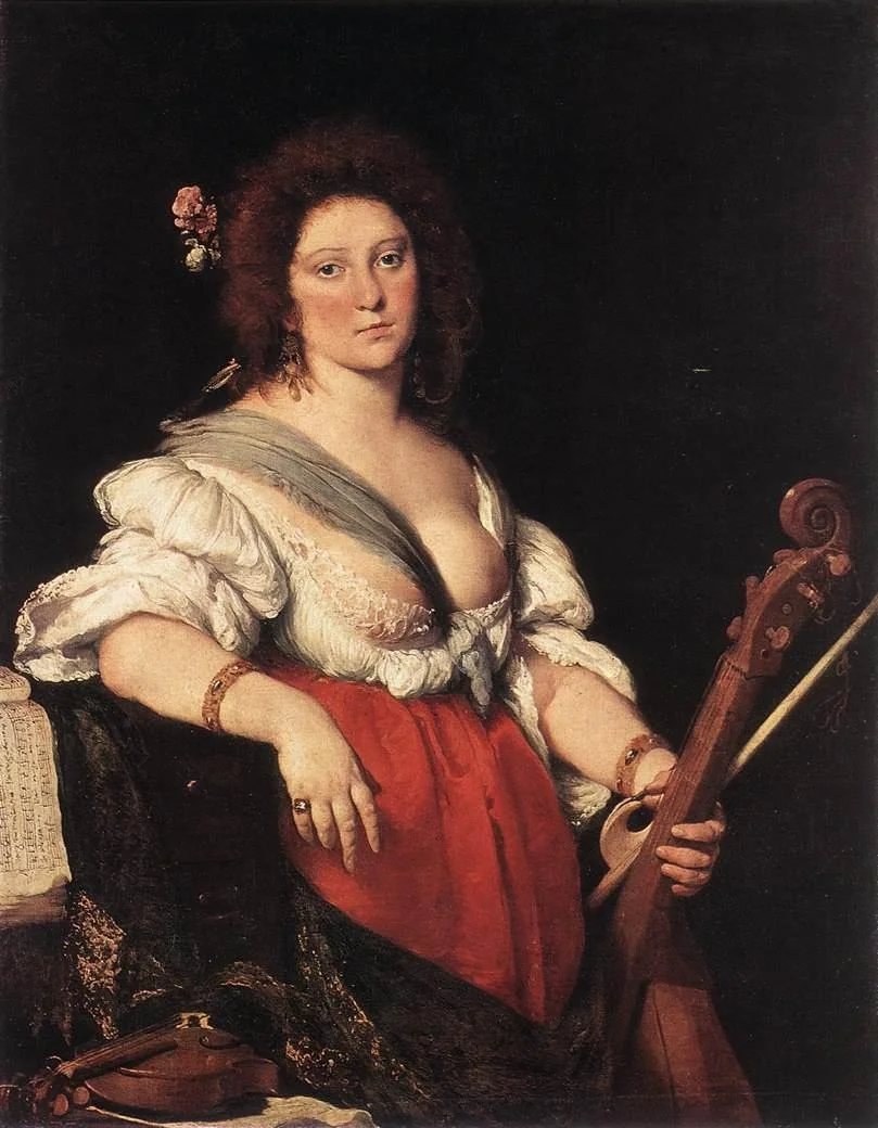 The Viola da Gamba Player, detail