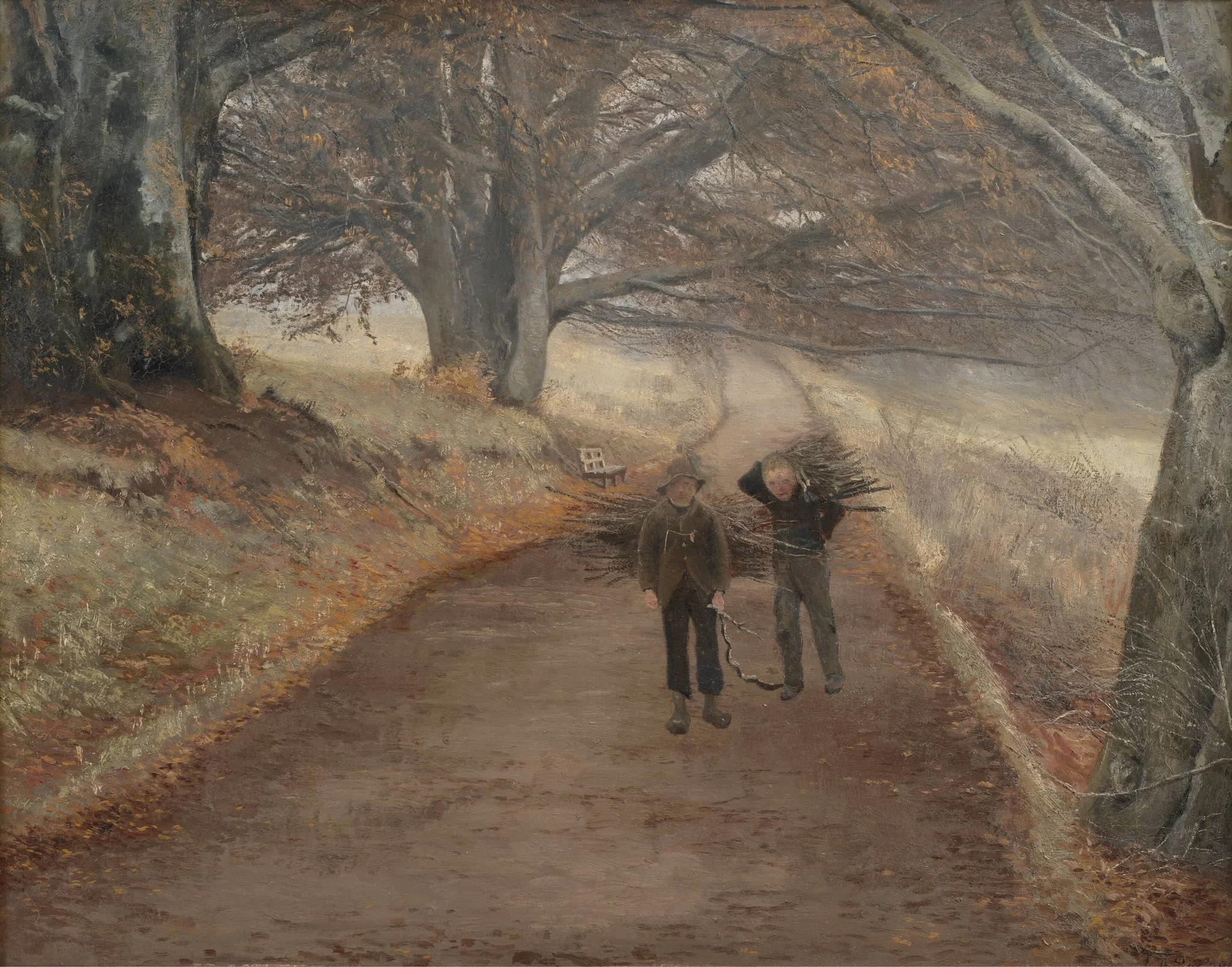 Footpath near Herlufsholm, Zealand, detail