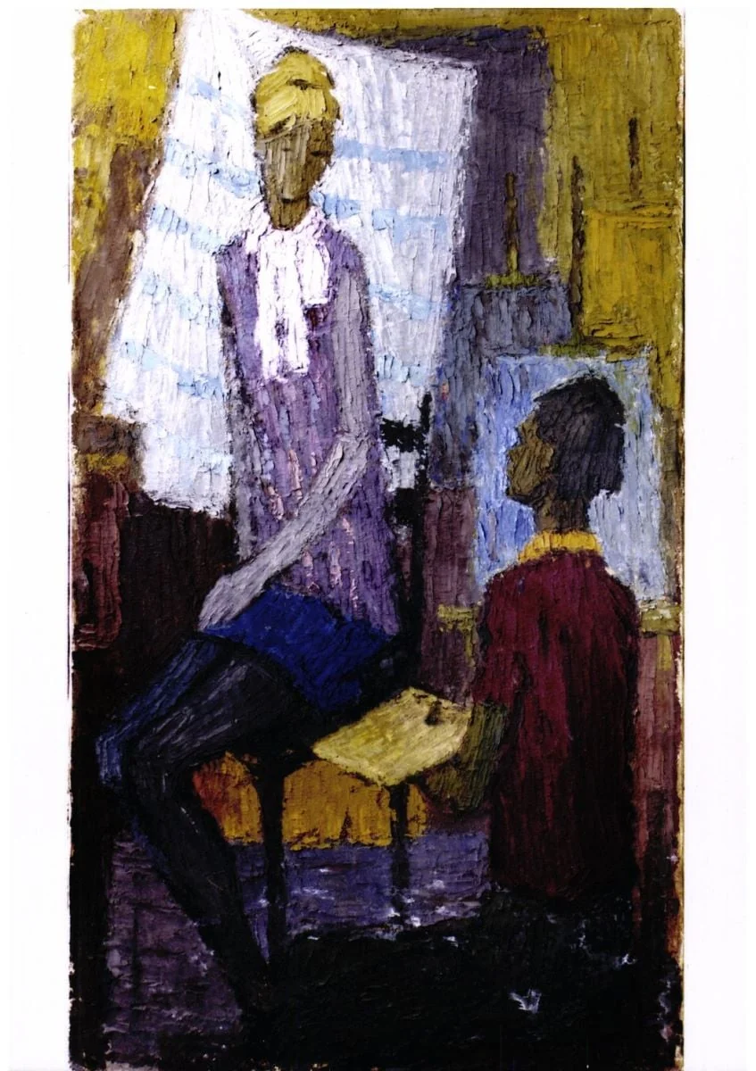 Pictorul și modelul, detail