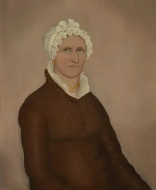 Portrait of a Lady, by Ammi Phillips, oil, 1816