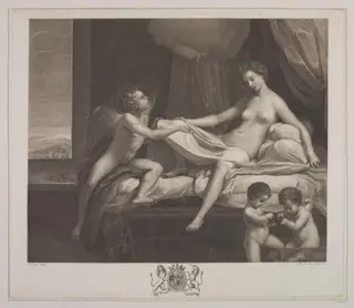 Rape of Danae, by Aloysio Cunego, 1850