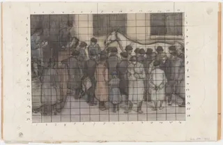 Under the Hammer, by Robert Polhill Bevan, watercolor