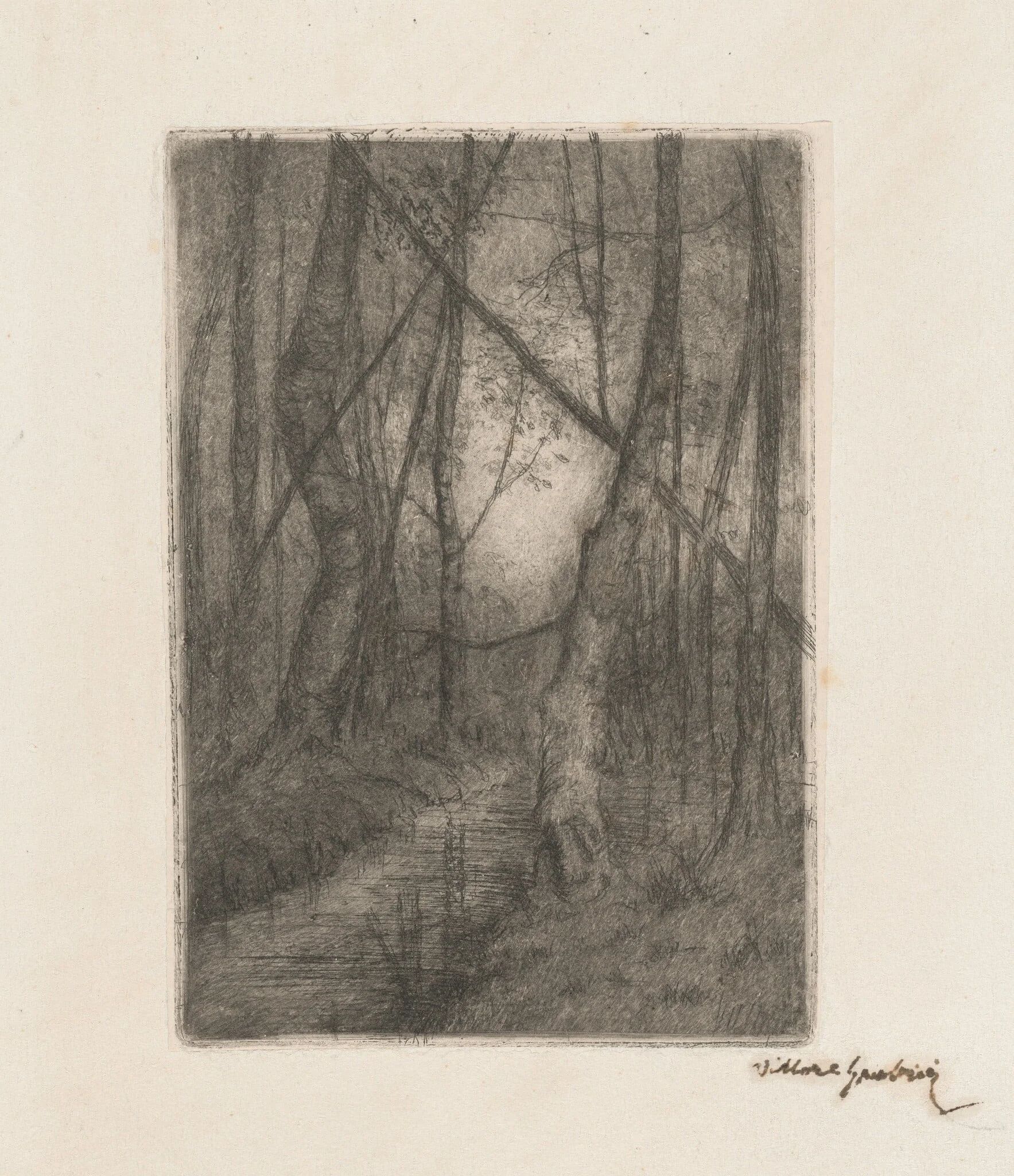 Stream in the Woods, detail