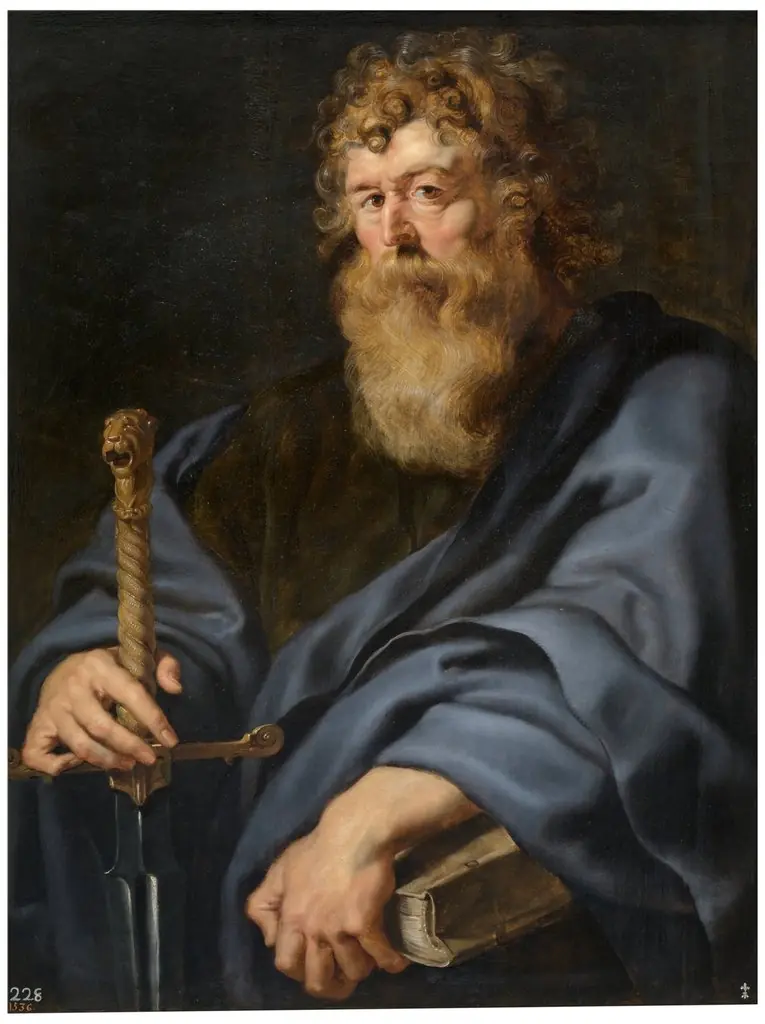 Saint Paul, by Peter Paul Rubens, oil, 1610