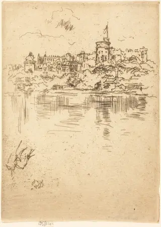 Windsor, No. 2, by James McNeill Whistler, ink, 1887