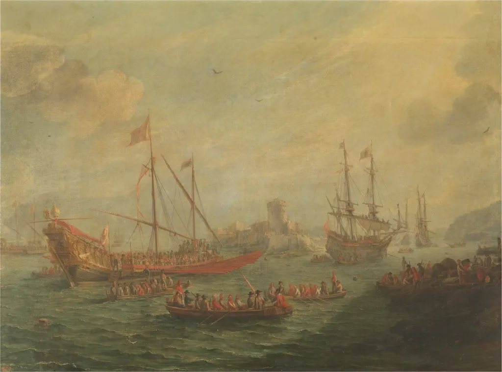 Marine Painting, by Gaspar van Eyck, oil, 1649