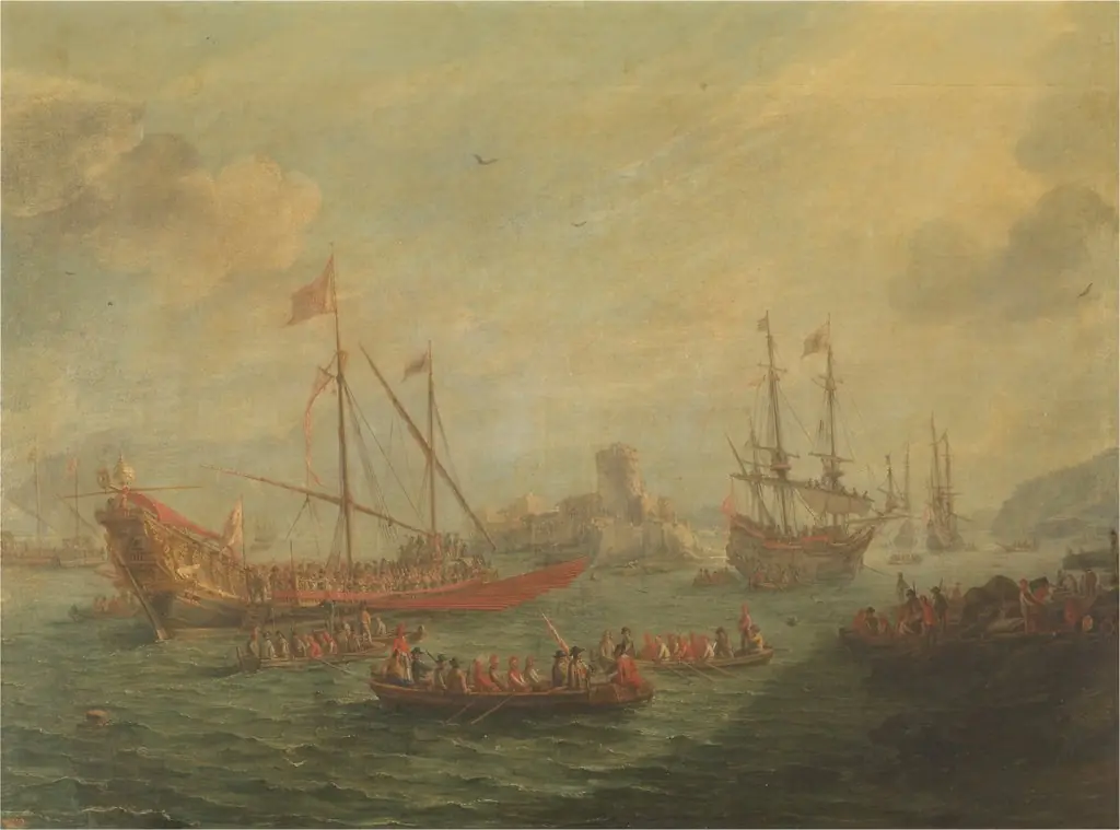 Marine Painting, by Gaspar van Eyck, oil, 1649