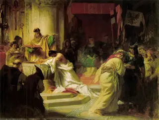 The Baptism of Vajk, by Gyula Benczúr, oil, 1870