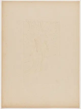Léger relief pour une reliure (Light Relief for a Binding), by Maurice Dumont, paint, 1895