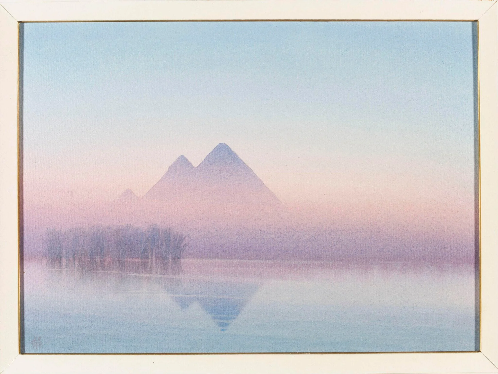 Pyramids At Sunset, detail