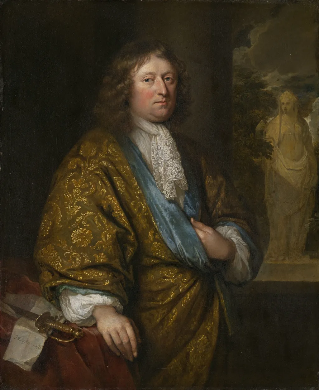 Portrait of a Gentleman, by Caspar Netscher, oil