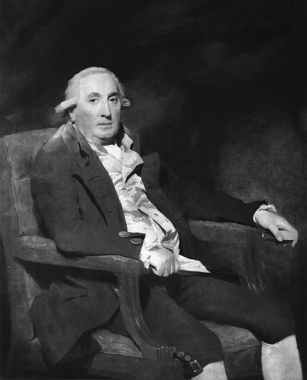Portrait of a Man Seated in an Armchair (said to be William Fairlie), by Henry Raeburn, oil, 1798