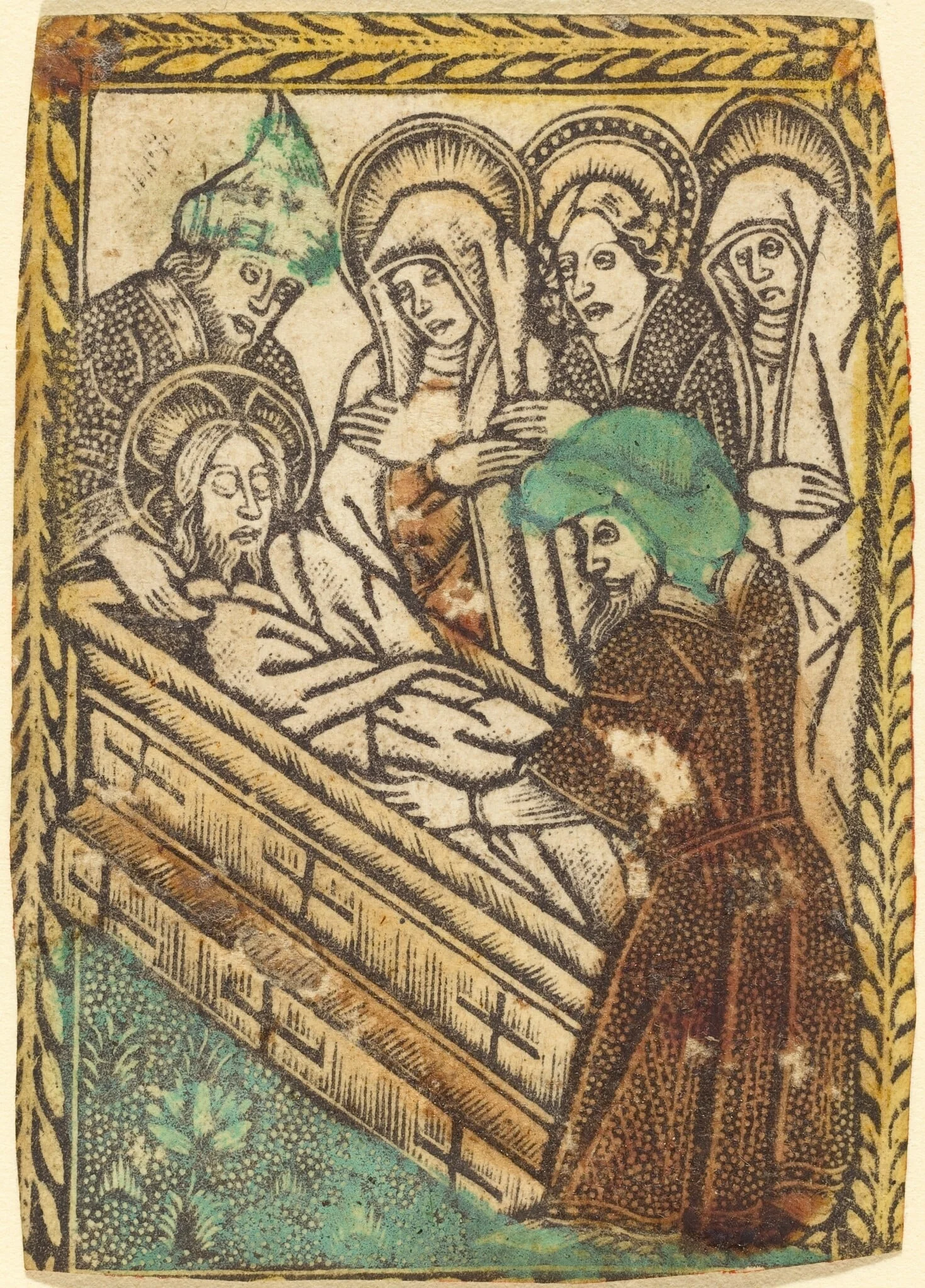 The Entombment, detail