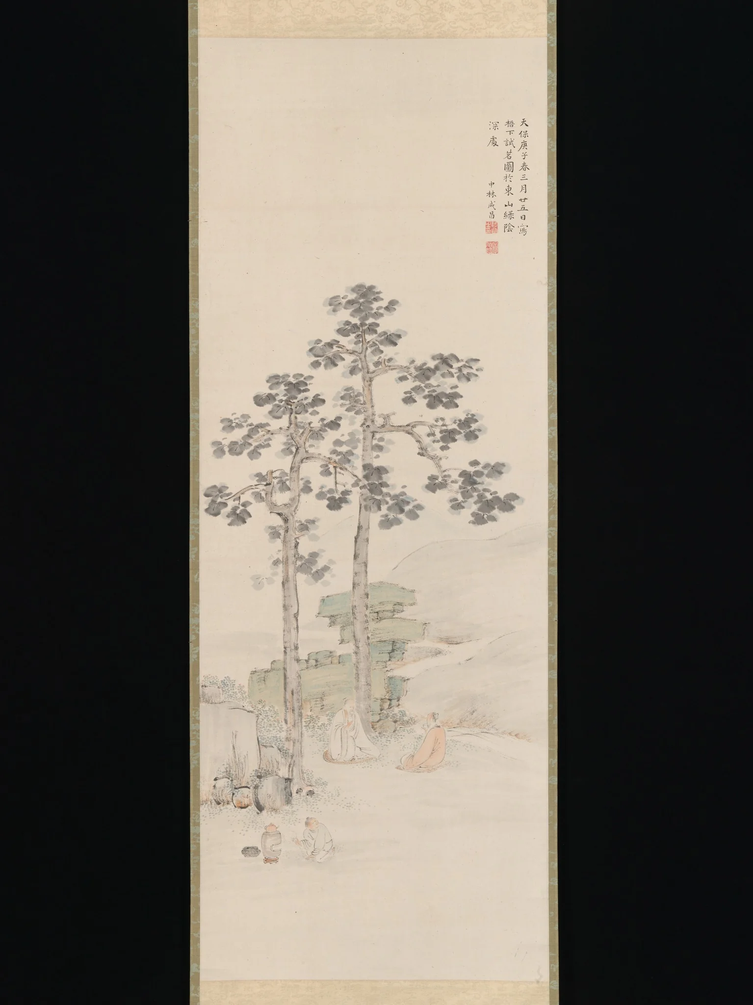 Sampling Tea beneath the Wu Trees, detail