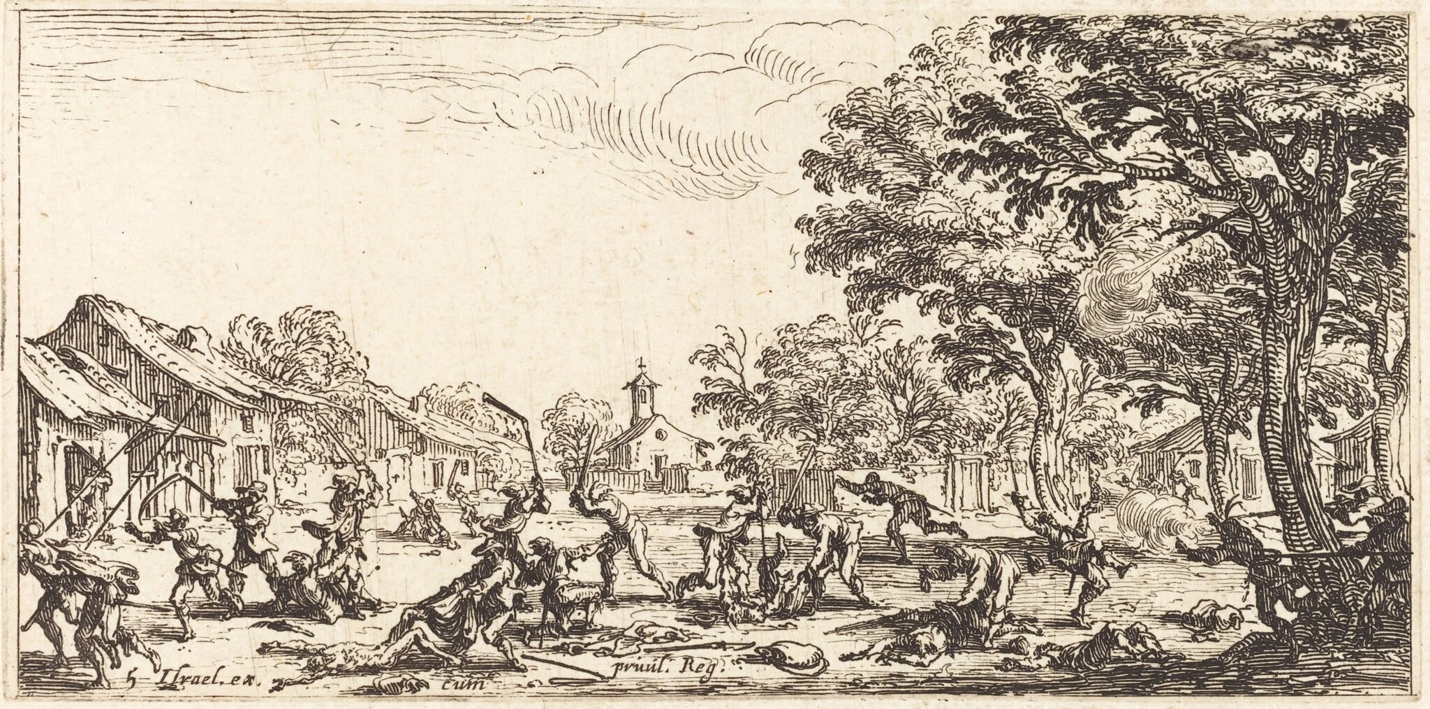 The Peasants' Revenge, detail