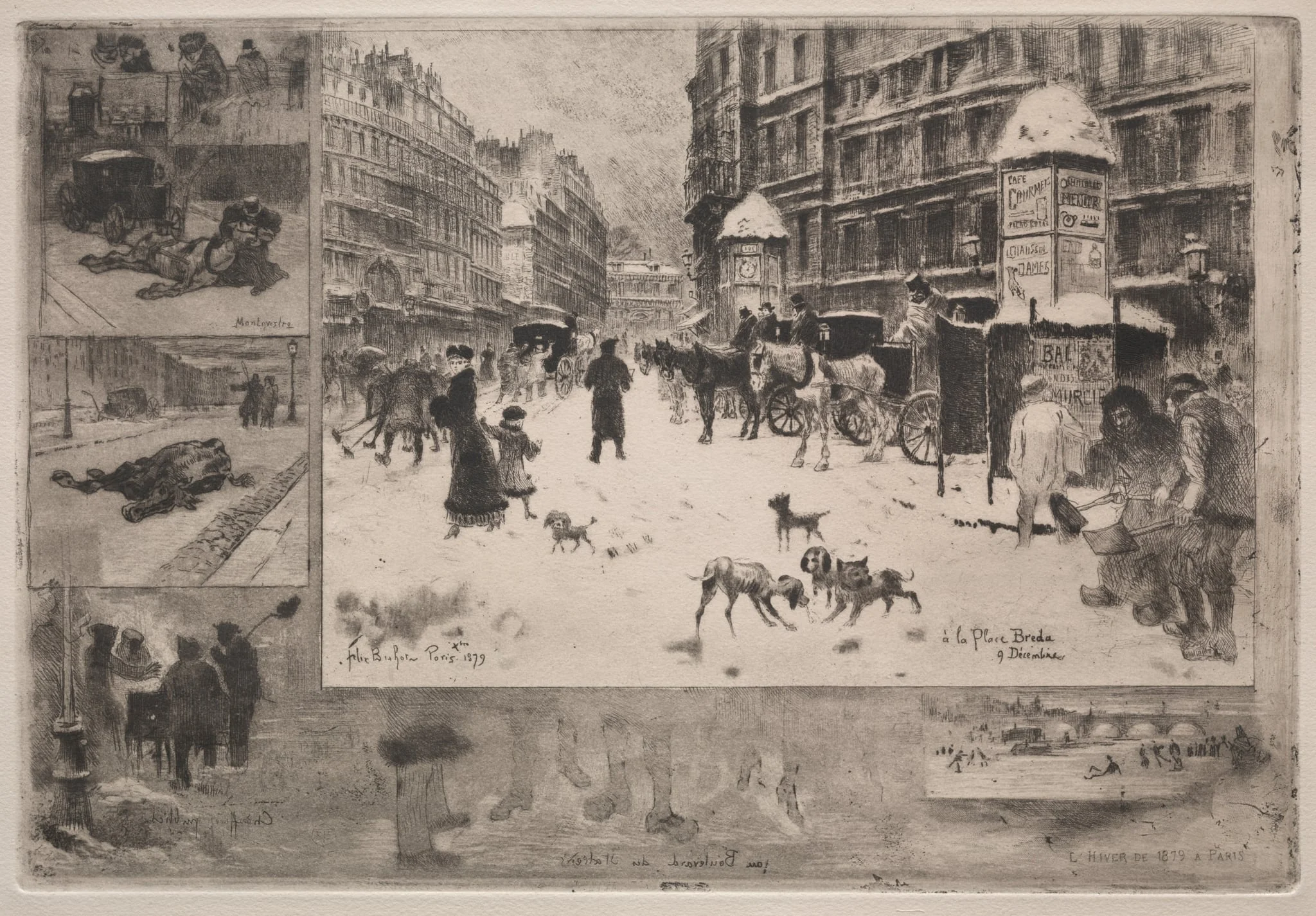 Winter in Paris, detail