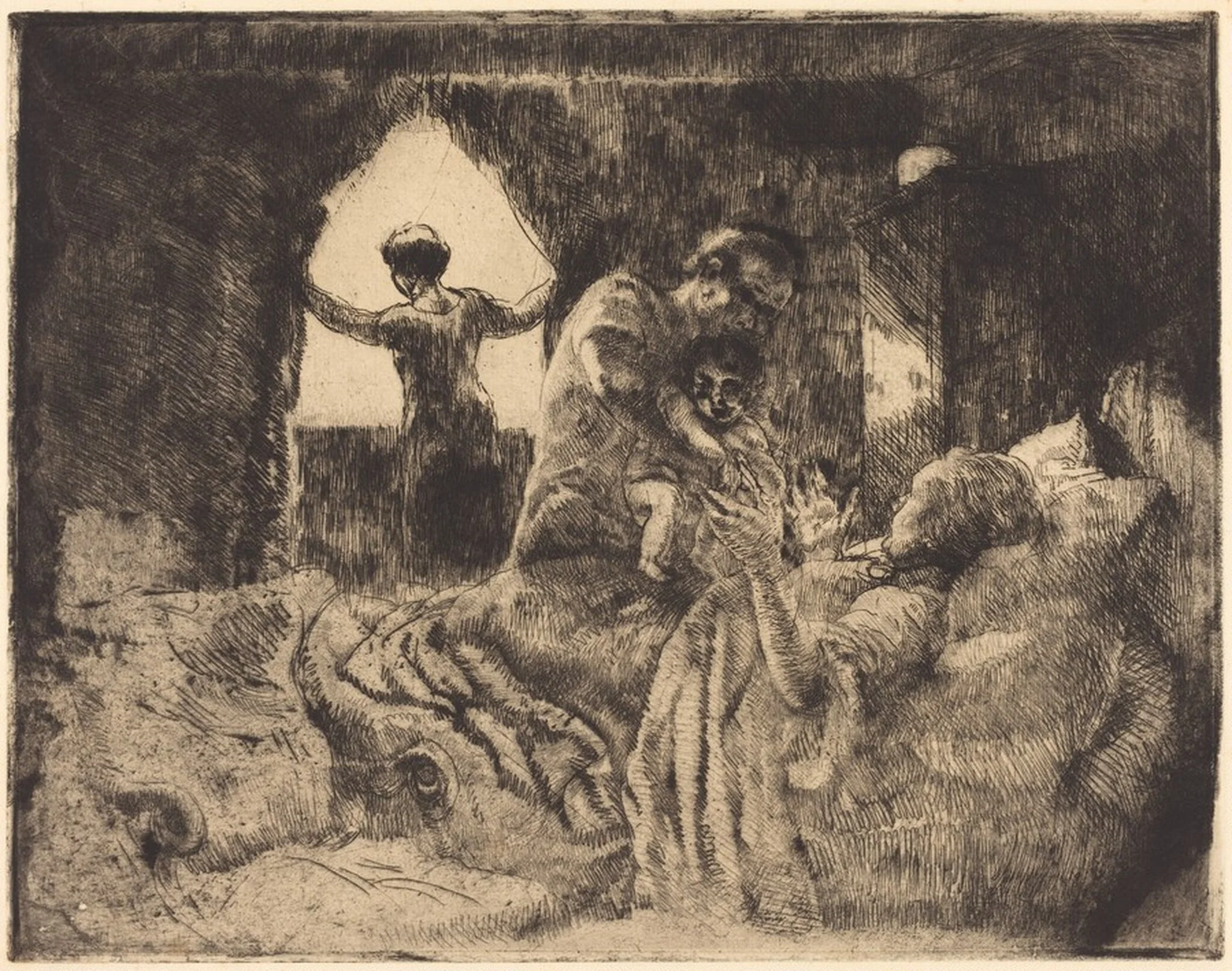 Greeting Grandmother (Le Bonjour à la Grand-mère), detail