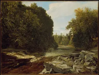 Trenton Falls, New York, by John Frederick Kensett, oil, 1854