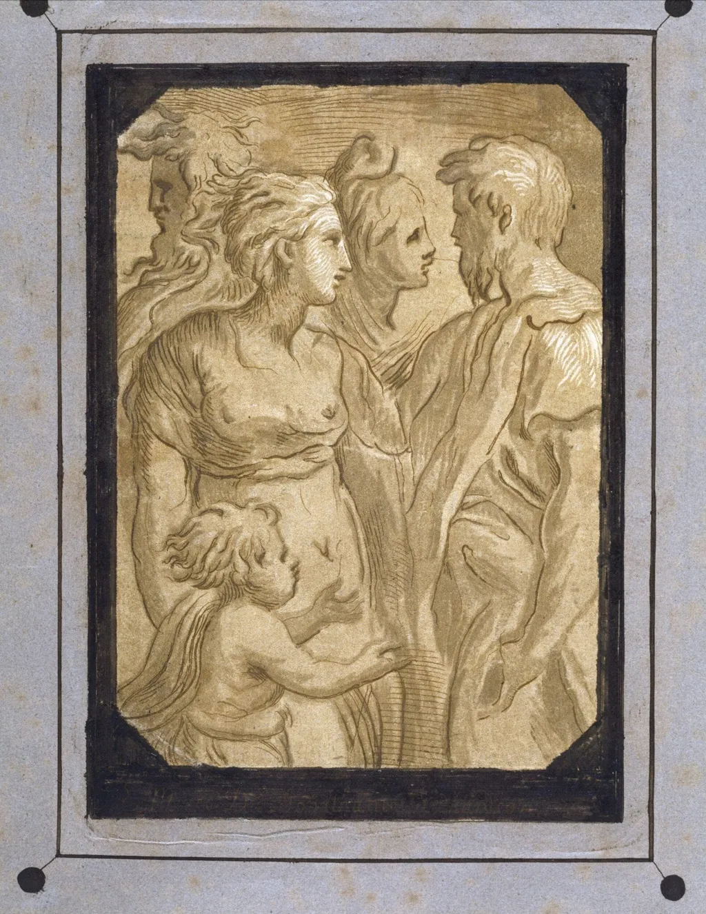 Drawing from the Ionides Album, by Parmigianino