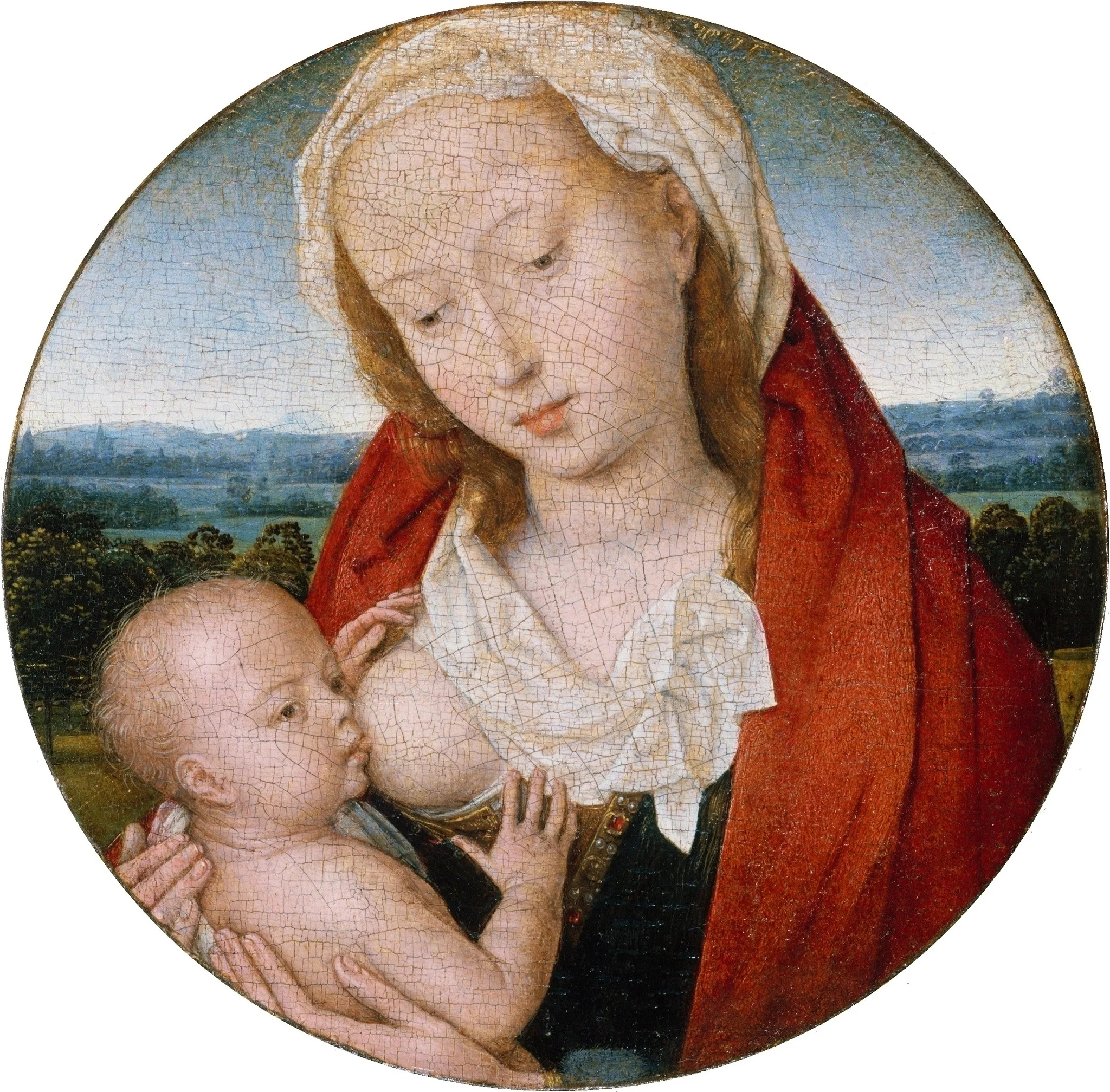 Virgin and Child, detail