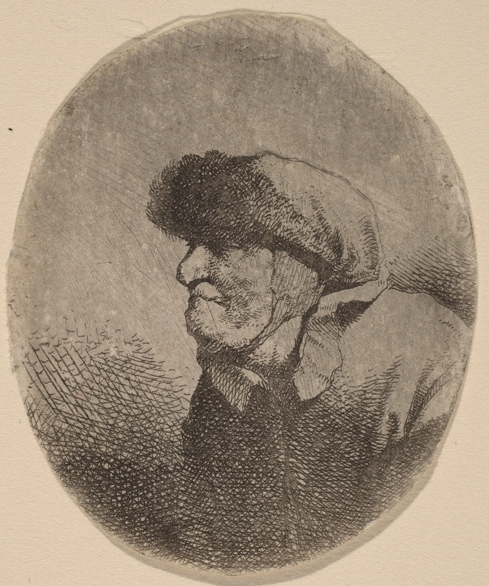 Bust of an Old Woman, detail