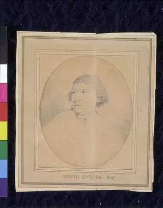 David Garrick, Actor (1716-1779).  Head., by Edward Edwards, 1777