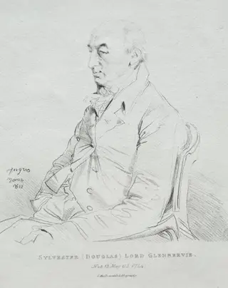 Sylvester Lord Glenbervie, by Jean Auguste Dominique Ingres, 1815