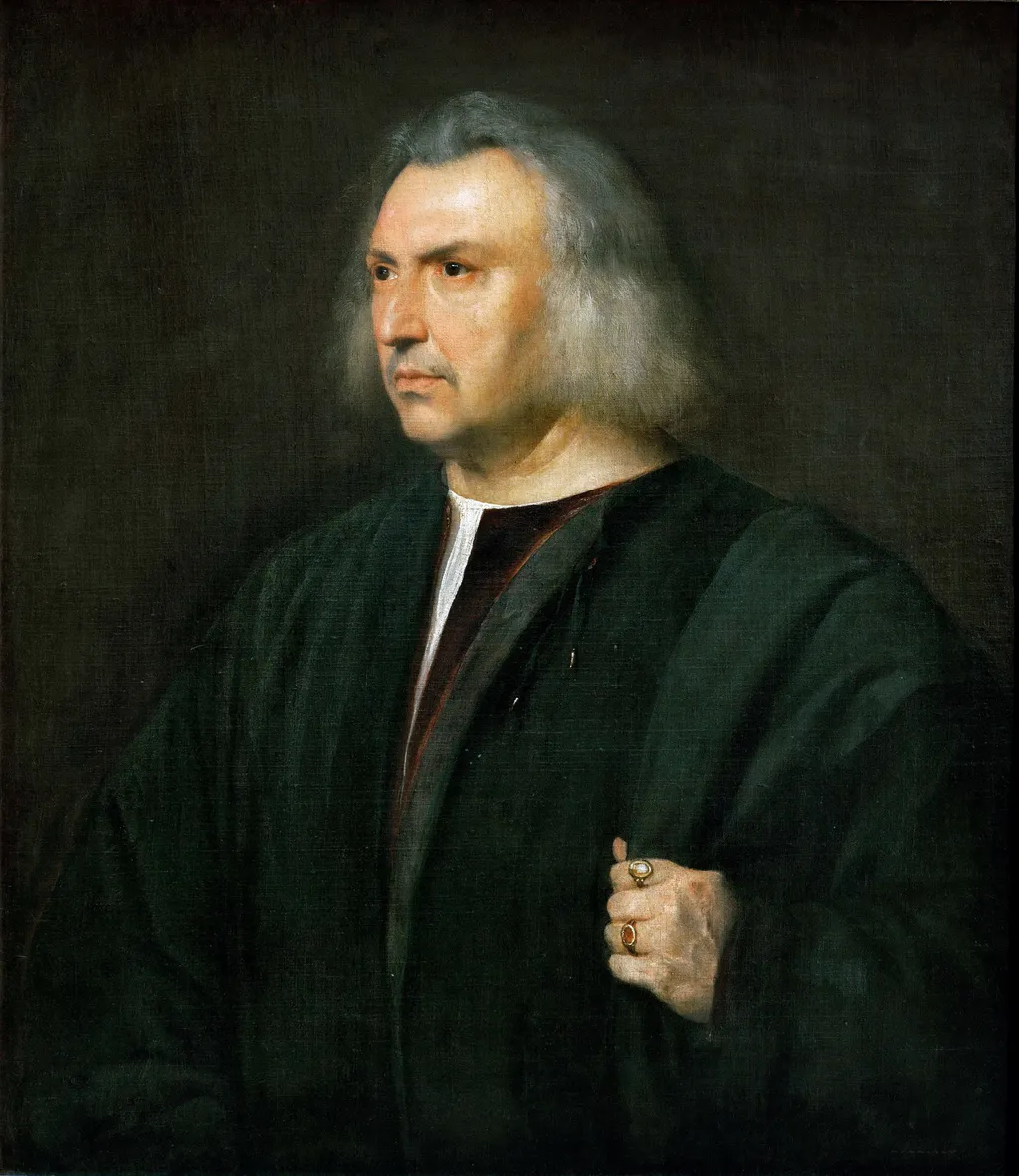 The physician Gian Giacomo Bartolotti da Parma, by Titian, oil, 1516