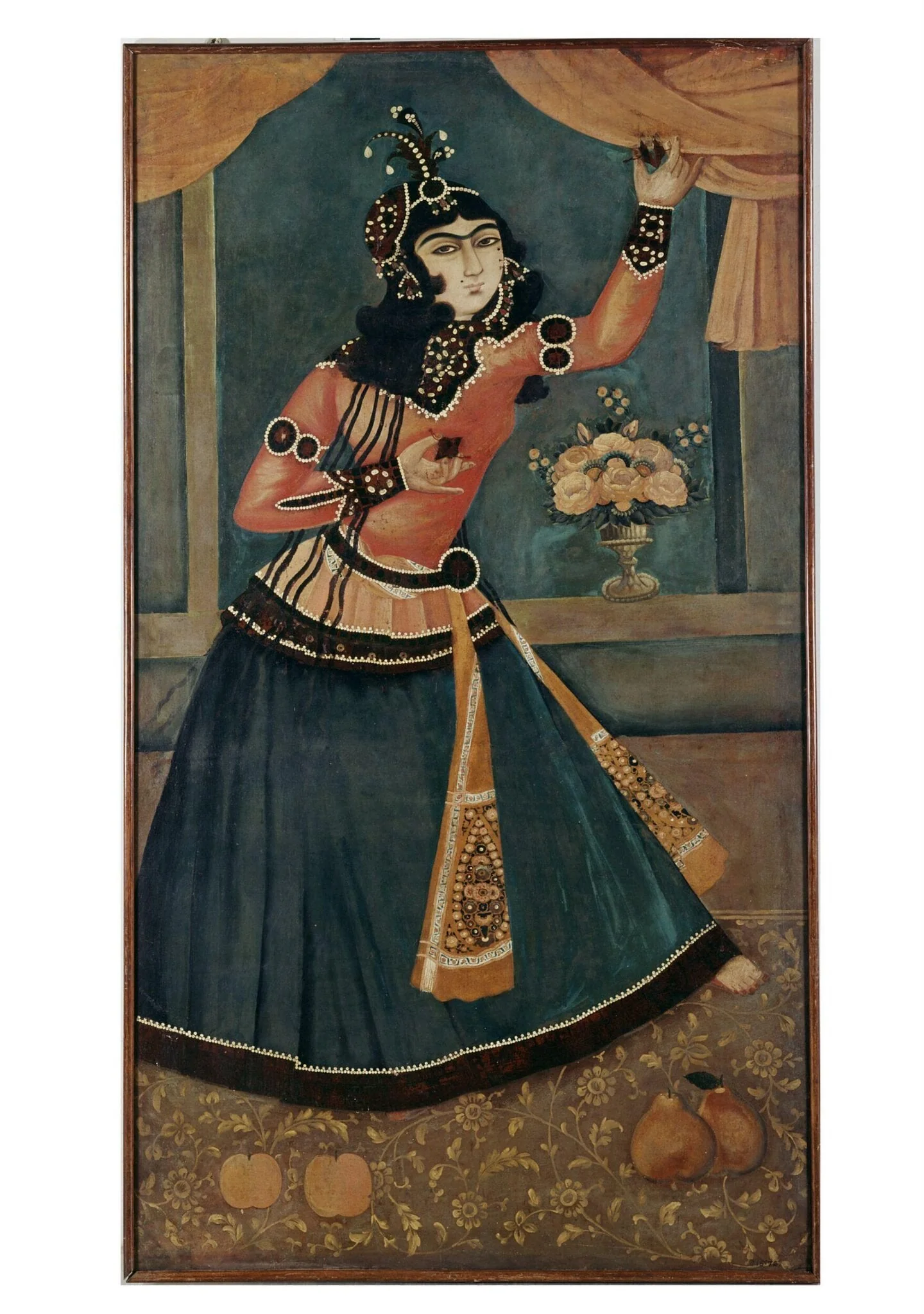 Lady Dancing and Playing Castanets, detail
