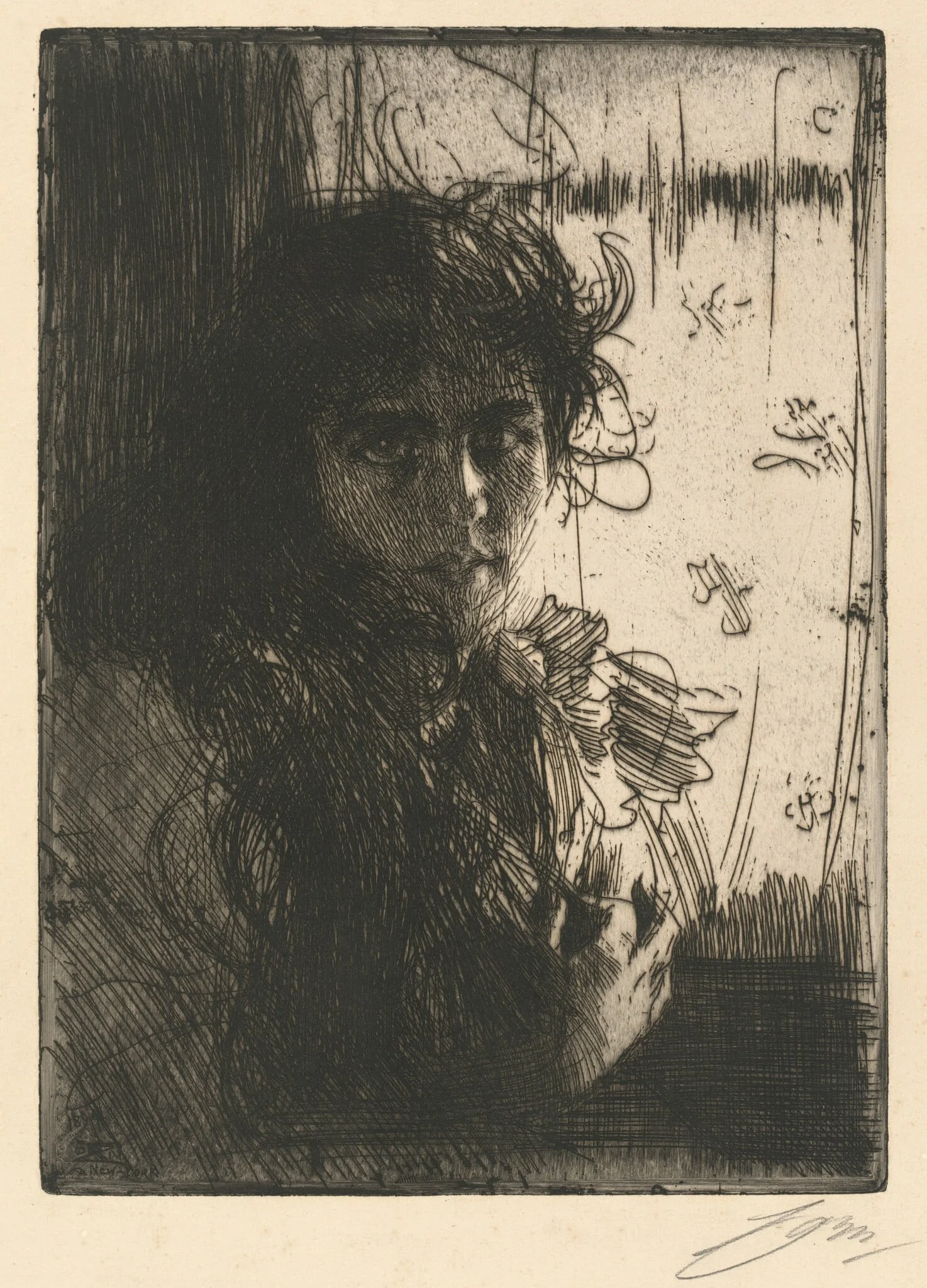 An Irish Girl or Annie, detail