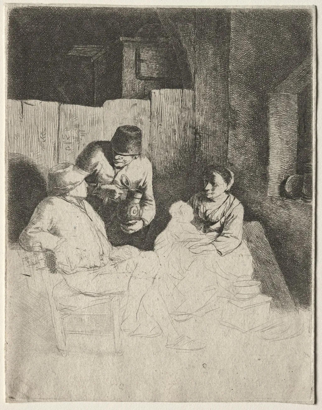 The Mother Seated in an Inn, by Cornelis Bega, 1653